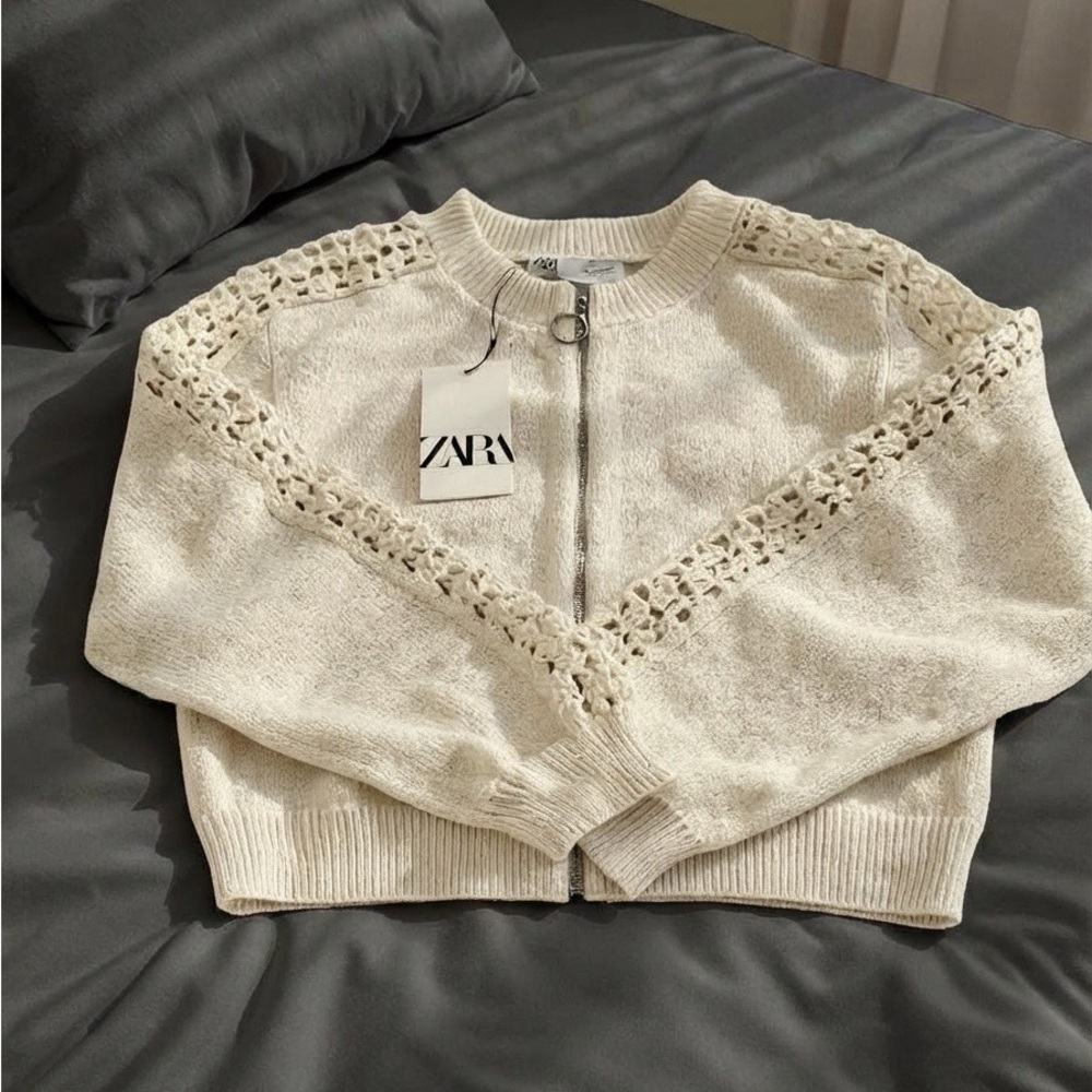 🌟Zara Cream Women's Cardigan - Picture 6 of 10